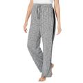 Plus Size Women's Supersoft Lounge Pant by Dreams & Co. in Heather Charcoal Marled (Size 14/16) Pajama Bottoms