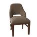 Fairfield Chair Darien Wingback Side Chair Wood/Upholstered/Fabric in Brown | 34 H x 21 W x 24.5 D in | Wayfair 5026-05_ 8789 91_ Walnut