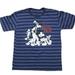 Disney Shirts | Disney Mouse Pack Striped T-Shirt Goofy Mickey | Color: Black/Blue | Size: Xl