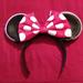 Disney Accessories | Classic Minnie Mouse Ears | Color: Black/Red | Size: Osg