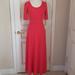 Lularoe Dresses | Lularoe Coral Ana Maxi | Color: Pink/Red | Size: S