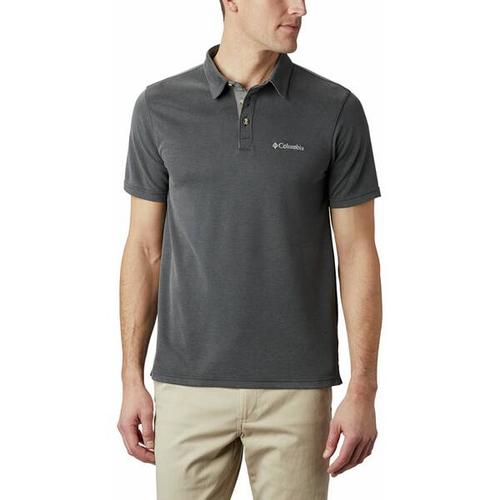 COLUMBIA-Herren-Oberteil-Nelson Point™ Polo, Größe XXL in Schwarz