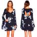 Free People Dresses | Free People Wanderer Floral Dress Small | Color: Black/White | Size: S
