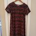 Lularoe Dresses | Lularoe Carly Dress - From The Early Product Line | Color: Black/Red | Size: Xs