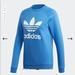 Adidas Tops | Adidas Trefoil Crewneck Sweatshirt | Color: Blue | Size: L