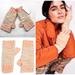 Free People Accessories | Free People Keep Knit Cozy Fingerless Gloves | Color: Cream/Pink | Size: Os