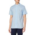 Tommy Hilfiger Men's Stretch Poplin S/S Sweatshirt, Blue (Keepsake Blue Cyr), M UK