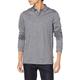 Hugo Boss Pleins 15 Long Sleeve Cotton Grey Polo Shirt M