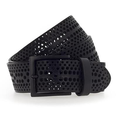 b.belt - Jed Gürtel Leder 1 ct Schwarz Herren