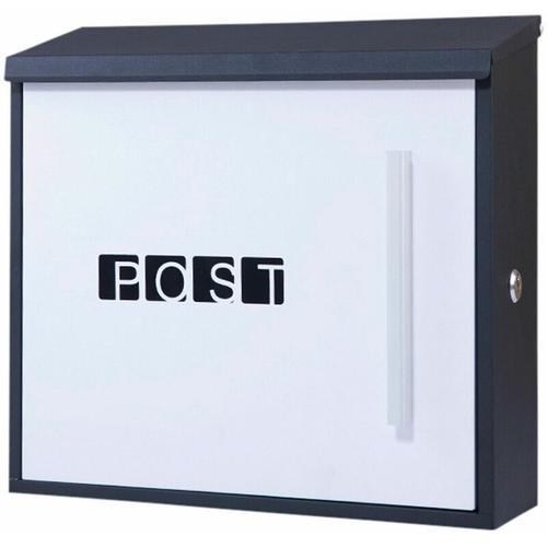Arebos - Moderner Design Briefkasten Wandbriefkasten Postkasten - Weiß