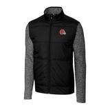 Men's Cutter & Buck Black Cleveland Browns Big Tall Stealth Full-Zip Jacket