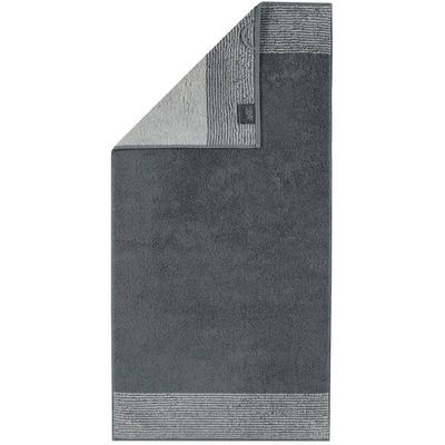 Cawö - Gästetuch 1er Pack 'Luxury Home Two-Tone' Baumwolle Handtücher 1 ct Grau