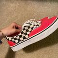 Vans Shoes | Lace Up Vans | Color: Pink/White | Size: 8