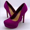 Jessica Simpson Shoes | Jessica Simpson Waleo Platform Pump Suede Size 6.5 | Color: Purple | Size: 6.5