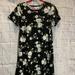 Lularoe Dresses | Nwt Lularoe Carly Dress Small Navy/Black Floral | Color: Blue/White | Size: S