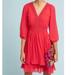 Anthropologie Dresses | Anthropologie Meadow Rue Tiered Swiss Dot Dress | Color: Red | Size: 0p