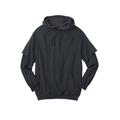 Men's Big & Tall Thermal Lined Layered Look Hoodie by Boulder Creek® in Heather Charcoal (Size 4XL)