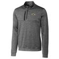 Men's Cutter & Buck Gray Baltimore Ravens Stealth Quarter-Zip Jacket