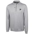 Men's Cutter & Buck Cream Atlanta Falcons Stealth Quarter-Zip Jacket