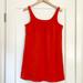 J. Crew Dresses | J. Crew Tank Dress Red Cotton Shift | Color: Orange/Red | Size: L