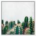 Oliver Gal Cactus Family Botanicals - Graphic Art on Canvas in Green/White | 20 H x 20 W x 1.5 D in | Wayfair 21266_20x20_CANV_WFL