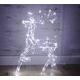 Garden Mile Christmas Standing Reindeer Static Silhouette Rope Light - Pre-Lit Waterproof White LED Lights - Indoor or Outdoor Festive Lighting Deer Christmas Decoration for Window, Garden, Home Decor