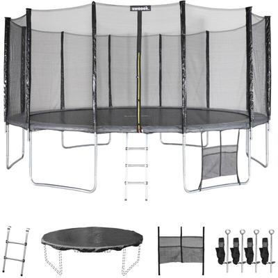 Trampolin 490 cm mit Zubehörset - Sweeek Image