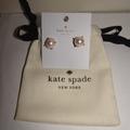 Kate Spade Jewelry | Kate Spade Gold Tone Faux Pearl Stud Earrings | Color: Gold | Size: Os