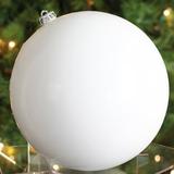 Northlight Seasonal Shatterproof Christmas Ball Ornament Plastic in Gray/White/Yellow | 6 H x 6 W x 6 D in | Wayfair 32911637