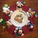 Disney Holiday | 50th Walt Disney Plate And Stockings,Collectibles | Color: Green/Red | Size: Os