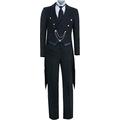 GSFDHDJS Littlebear Cosplay Costume for Black Butler Sebastian Michaelis