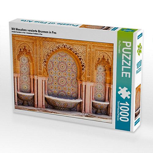 Puzzle Mit Mosaiken verzierte Brunnen in Fes Foto-Puzzle Bild von Pia Thauwald Puzzle