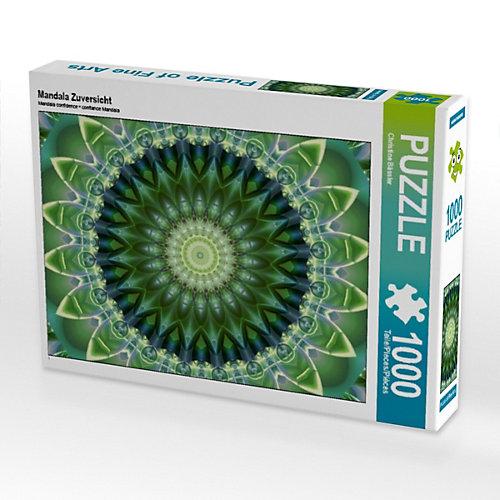 Puzzle CALVENDO Puzzle Mandala Zuversicht - 1000 Teile Foto-Puzzle glückliche Stunden Kinder