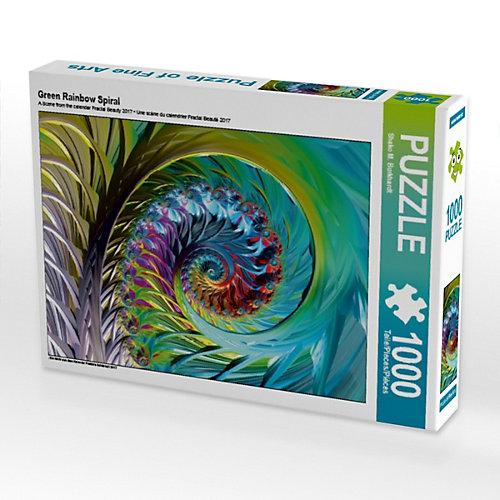 Puzzle CALVENDO Puzzle Green Rainbow Spiral - 1000 Teile Foto-Puzzle glückliche Stunden Kinder