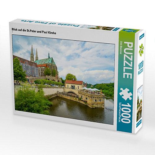 Puzzle CALVENDO Puzzle Blick auf die St.Peter und Paul Kirche - 1000 Teile Foto-Puzzle glückliche Stunden Kinder