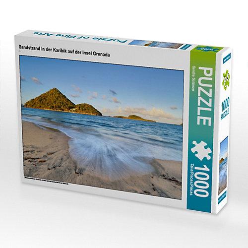 Puzzle CALVENDO Puzzle Sandstrand in der Karibik auf der Insel Grenada - 1000 Teile Foto-Puzzle glückliche Stunden Kinder