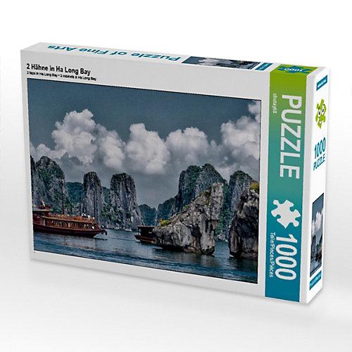 Puzzle 2 Hähne in Ha Long Bay Foto-Puzzle Bild von Jörg Schneider Puzzle