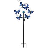 Gracie Oaks Holly Butterfly Solar Garden Stake Glass/Metal | 81.25 H x 29.75 W x 4 D in | Wayfair 9EDE83B38D5C486C9A94EA9EA6B9A839