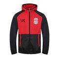 Liverpool FC Official Gift Mens Shower Jacket Windbreaker Black Red Medium