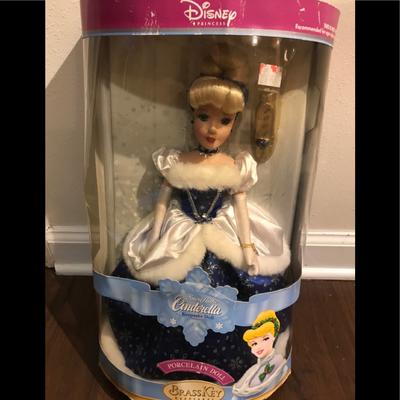 Disney Toys | Disney Princess Porcelain Cinderella Keepsake 2004 | Color: Blue/Gold | Size: 14 Inch