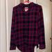 American Eagle Outfitters Tops | American Eagle Flannel | Color: Pink/Purple | Size: S