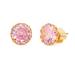 Kate Spade Jewelry | Kate Spade ‘That Sparkle’ Round Studs Pink / Gold | Color: Gold/Pink | Size: Os