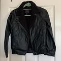Jessica Simpson Jackets & Coats | Girls Sherpa-Lined Faux Leather Jacket | Color: Black | Size: Lg