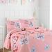 Harriet Bee Uzma Pink/Blue/Red Reversible Quilt Set Polyester/Polyfill in Pink/Yellow | Queen Quilt + 2 Shams | Wayfair