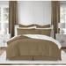 Wade Logan® Alfie-Craig Twill Cotton Coverlet Set Polyester/Polyfill/Cotton Percale in Brown | Full/Double Coverlet + 2 Shams | Wayfair
