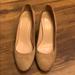 J. Crew Shoes | J.Crew Stacked-Heel Pumps In Suede Sz:6 4’heel | Color: Brown/Tan | Size: 6