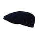 Wegener Gore-Tex flat cap with ear flaps made of 80% wool, 20% polyamide hat windproof, rainproof and breathable with quilted inner lining. Flat cap made in Europe - Blue - XX-Large