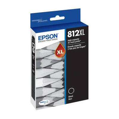 Epson Epson T812 Black High-Capacity Ink Cartridge with Sensormatic T812XL120-S