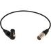 Remote Audio 3-Pin, Right-Angle XLR Female to 5-Pin XLR Male Balanced Adapter Cable (18" CAHDX3/5MR