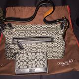 Coach Bags | Coach Handbag W/ Coach Coin Purse | Color: Red/Silver | Size: Os